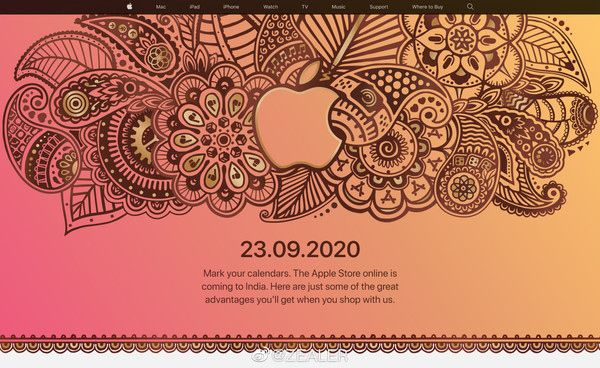 Apple Store印度在线商店即将开业！9月23日正式亮相