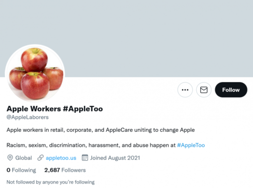 苹果员工发起Apple Too运动 要求公司保证员工权益
