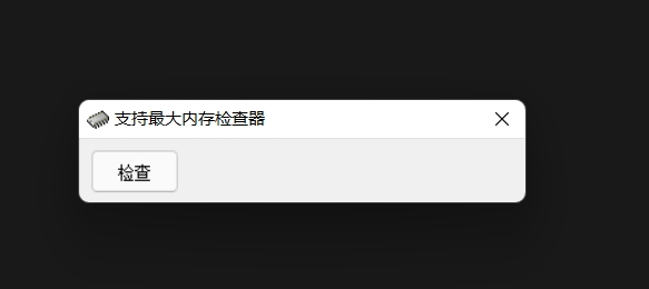 支持最大内存检查器
