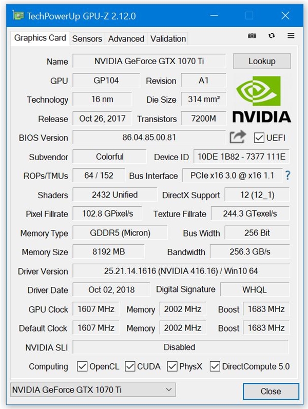 GPU-Z 2.12.0发布：假冒显卡无所遁形