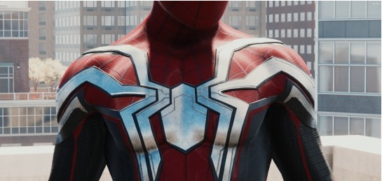 漫威蜘蛛侠重制版红黑色和银色混合套装MOD