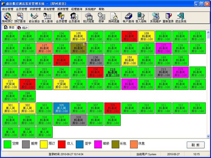 新锐酒店客房管理系统