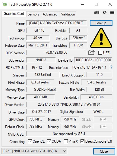 GPU-Z发布2.12.0版本 新增识别假冒显卡功能