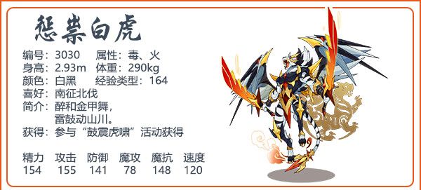 洛克王国惩崇白虎厉害吗