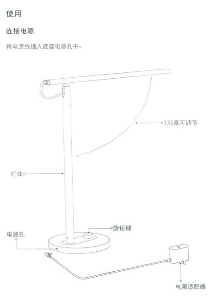 小米台灯1s怎么使用